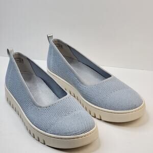 Vionic Uptown Skimmer Flats Women 9.5M Slip On Blue Gray Sneakers Comfort Casual